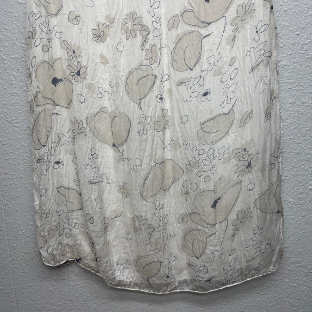 Carla Conti Silk Floral Top Womens Small Party Cocktail Formal Elegant Feminine - Picture 7 of 8